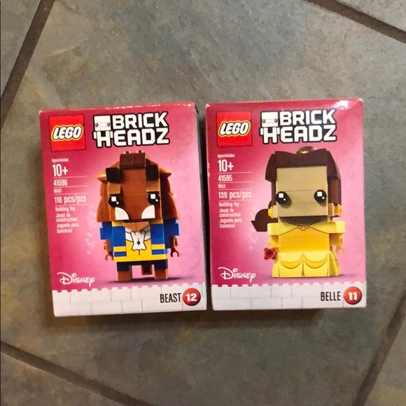 lego brickheadz belle and beast
